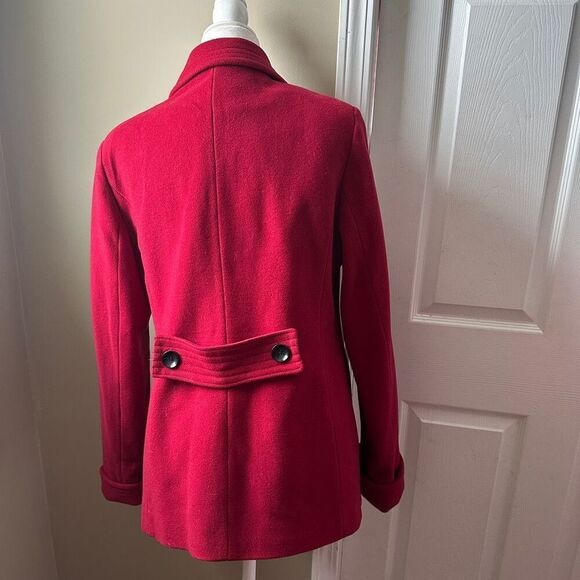 Croft & Barrow elegant medium red wool peacoat   Elegant - Picture 3 of 6